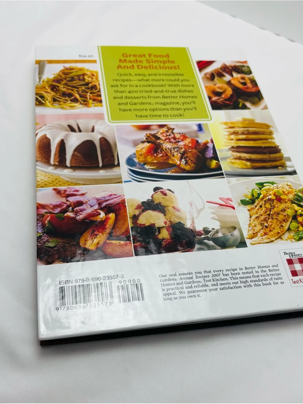 Better Homes And Gardens Annual Recipes Stack - White with Multicolor Titles